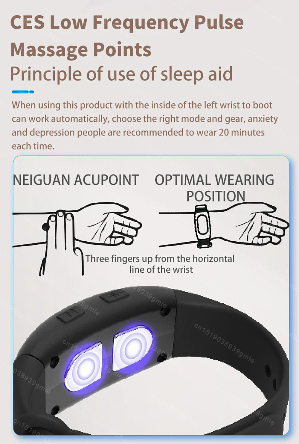 CalmPulse™ Plus  Wearable Wrist Calm Support